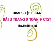 Bài 3 trang 9 Toán 9 tập 1 Chân trời sáng tạo SGK